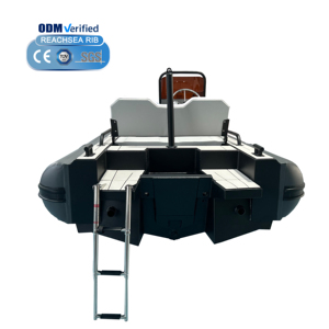 REACHSEA Gt nuovo di lusso rigido gonfiabile Hypalon PVC barca in alluminio pesca oceano costola barca con Console - Product Image 3