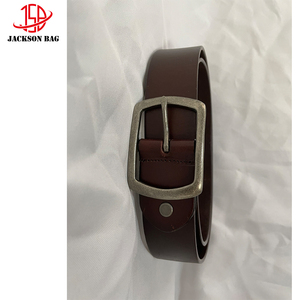 Cinturón de Cuero Genuino con Hebilla de Aleación Vintage para <span class=keywords><strong>Hombre</strong></span>, Personalizado por JACKSONBAG - Product Image 5