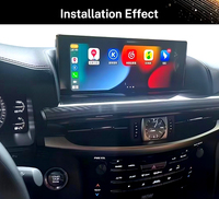 Autoradio QLED 12,3 pouces 8 cœurs 4G DSP 8+128 Go avec Carplay sans fil Lecteur multimédia stéréo pour Lexus LX570 2016-2021