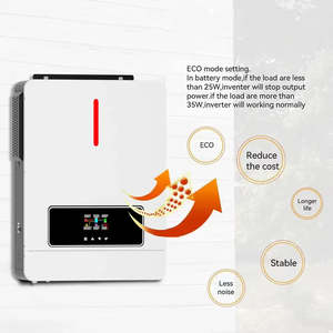 ระบบไฮบริดโซลาร์อัจฉริยะ 3kw 5kw 8kva 24V 48V 120A MPPT คลื่นไซน์บริสุทธิ์ แบบออฟกริด ออลอินวัน พร้อมฟังก์ชั่น WIFI - Product Image 4