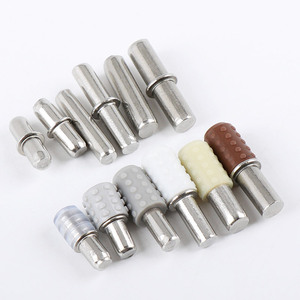 Supports d'étagère Haidibosi en acier laminé à froid nickelé, clous de fixation durables pour meubles, pour étagères en verre de placard - Product Image 3