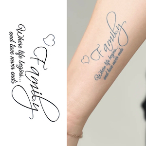 Tatuaggio semipermanente tatuaggio temporaneo di arte inglese impermeabile dura 2 settimane realistico tatuaggio a base di erbe adatto per il corpo del braccio - Product Image 2