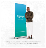 Support de bannière en vinyle rétractable personnalisé, portable et léger, pour événements, enseignes commerciales, marketing promotionnel