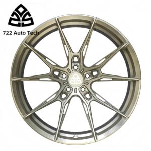 722 Auto Tech Roues forgées 18-24 pouces Roues en alliage concave en bronze 5x112 pour voitures Matériau en alliage d'aluminium neuf - Product Image 1