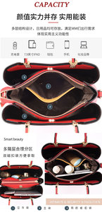 Bolso de Hombro de Diseño de Lujo, Bolso Cruzado para Mujer, Bolso de Compras de Gran Capacidad, Bolso Mensajero de PU, Bolso Tote de Cuero Suave con Múltiples Compartimentos - Product Image 2