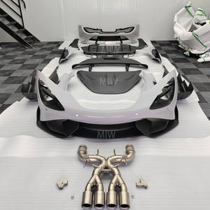 Высокопроизводительный комплект из углеродного волокна, полный комплект кузова 765LT с выхлопом для переднего бампера Mclaren 720S GT Wing - Product Image 2