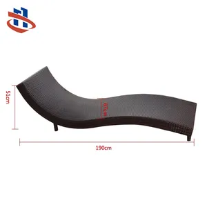 Mây hồ bơi ghế Sun Lounger ghế tùy chỉnh đồ nội thất ngoài trời hiện đại Sản xuất tại Trung Quốc nóng bán trong nhà lettino mây