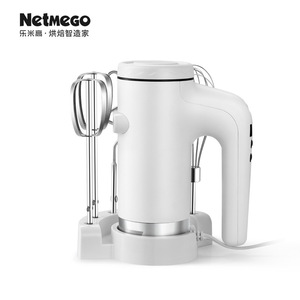 Netmego Handheld Electric Mixer With Wire Whip Dough Hook Flat Beater Multi Speed Adjustable For Kitchen Use - Product Image 4