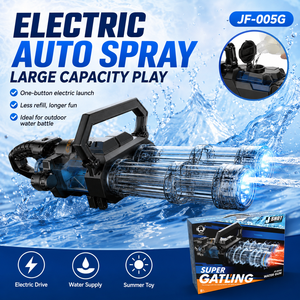 <span class=keywords><strong>Pistolet</strong></span> <span class=keywords><strong>à</strong></span> <span class=keywords><strong>eau</strong></span> électrique <span class=keywords><strong>à</strong></span> double canon, type Gatling, en plastique, <span class=keywords><strong>avec</strong></span> <span class=keywords><strong>sac</strong></span> <span class=keywords><strong>à</strong></span> <span class=keywords><strong>dos</strong></span>, jouet d'extérieur d'été <span class=keywords><strong>à</strong></span> LED, <span class=keywords><strong>pistolet</strong></span> <span class=keywords><strong>à</strong></span> <span class=keywords><strong>eau</strong></span> haute pression - Product Image 1