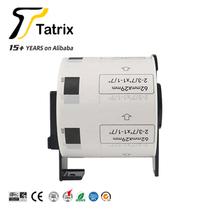 Rouleau d'étiquettes thermiques autocollantes Tatrix DK11209 62 mm noir sur blanc DK-11209 DK11209 pour <span class=keywords><strong>imprimante</strong></span> <span class=keywords><strong>Brother</strong></span> QL-1050 - Product Image 3