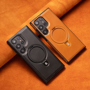 Venta caliente de negocios de cuero CASO DE Metal de soporte de la caja del teléfono para <span class=keywords><strong>Samsung</strong></span> S25Ultra S24 23 <span class=keywords><strong>22</strong></span> <span class=keywords><strong>Plus</strong></span> - Product Image 5