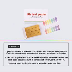 Tiras de Tornasol Rojo y Azul Gemc para Medir el pH del Papel (Rango 1-14) para Calidad del Agua y Uso en Acuarios, 80x5mm, Empaque de 1/5 <span class=keywords><strong>Libros</strong></span>, Hecho en China - Product Image 3