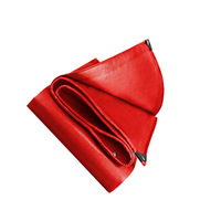 Bâche en PE rouge imperméable de marque Xuda, personnalisée en Chine, pour piscine, couverture de camion et emballage de bois, avec service de découpe