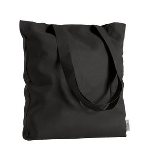 Bolsa de Tela de Algodón Personalizable Cecily, 220g, Negra, Cuadrada, Informal, para Uso Promocional - Product Image 1