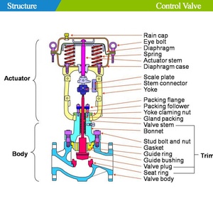 Vannes de régulation et de réduction à diaphragme pneumatique en acier inoxydable - Product Image 6