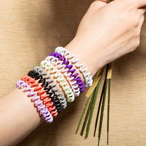 Attaches pour cheveux en cordon téléphonique transparent de style coréen, couleur bonbon, haute élasticité, matériau TPU, accessoires pour cheveux décontractés - Product Image 2