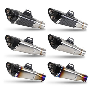 Silenziatore di Alta Qualità Universale in Finta Fibra di Carbonio per <span class=keywords><strong>Moto</strong></span> Yamaha Honda Kawasaki - Product Image 1