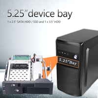 Rack mobile hot-swap SATA in alluminio da 2,5/3,5 pollici, custodia per SSD/HDD per archiviazione hard disk