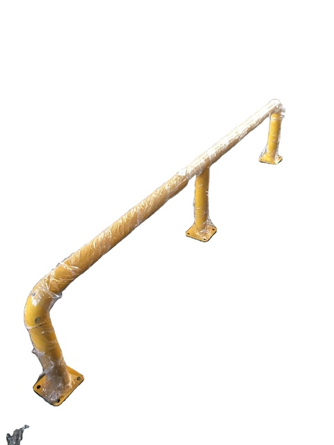 Steel Three Post Crash Barrier Warehouse Rack Safety Guard