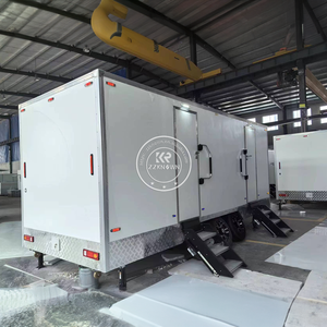 Toilettes mobiles de luxe VIP haut de gamme 2025, remorque de toilettes portables à vendre, remorque de toilettes publiques mobiles avec douche - Product Image 4