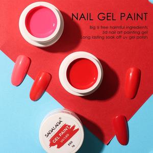 SAGALAGA venta al por mayor 3D Nail Art pintura Gel profesional diseño personalizado sólido tallado Nail Art polaco LED Uv Gel pintura producto 5g - Product Image 6