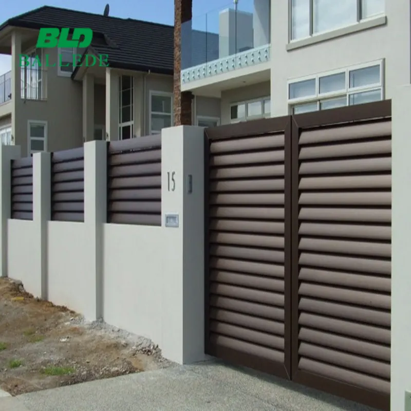 Valla frontal de alta calidad y diseños de puertas para puerta abatible de Casa/puerta de aluminio de automatización