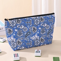 Jeu de Mahjong Américain Moderne 'Summer Surfing' 160 Tuiles en Polyester Portable, 2 Couches, pour Divertissement, Cadeau de Noël et Ensemble de Fête