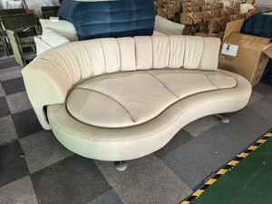 Divano Lamb per Grande Salotto Familiare, Arredamento Semplice, Divano Girevole in Pelle Morbida, Set per Soggiorno, Mobili per la Casa - Product Image 5