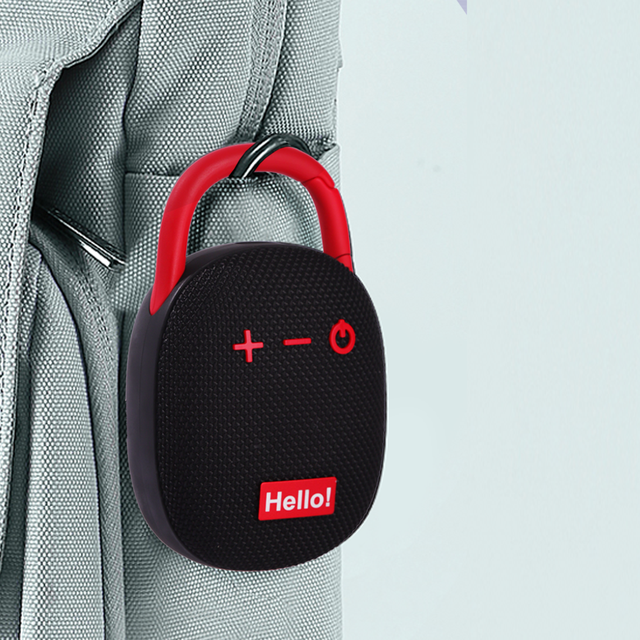 2025 Hot Selling Professional TF Card Waterproof Portable TWS Wireless Bluetooth Outdoor Clip Speaker