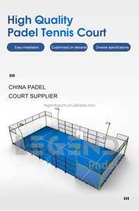 Legendsports Deportes Interiores o Exteriores Espesor 12mm Profesional Panorámico <span class=keywords><strong>Comprar</strong></span> Padel Court - Product Image 5