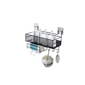 Modern <b>Corner</b> Bathroom <b>Storage</b> Rack Zinc Alloy <b>Kitchen</b> Wall Mount Dormitory Use Free Punching - Product Image 5
