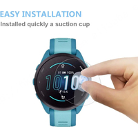 Carcasa de Repuesto para Reloj Garmin Forerunner, de Vidrio Templado Transparente HD HUANLONG, Altamente Sensible, Resistente a Arañazos y Anti-Burbujas