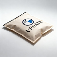 Sac d'emballage en papier kraft refermable durable avec fermeture éclair, en composite plastique, pour vêtements, livraison et services de messagerie