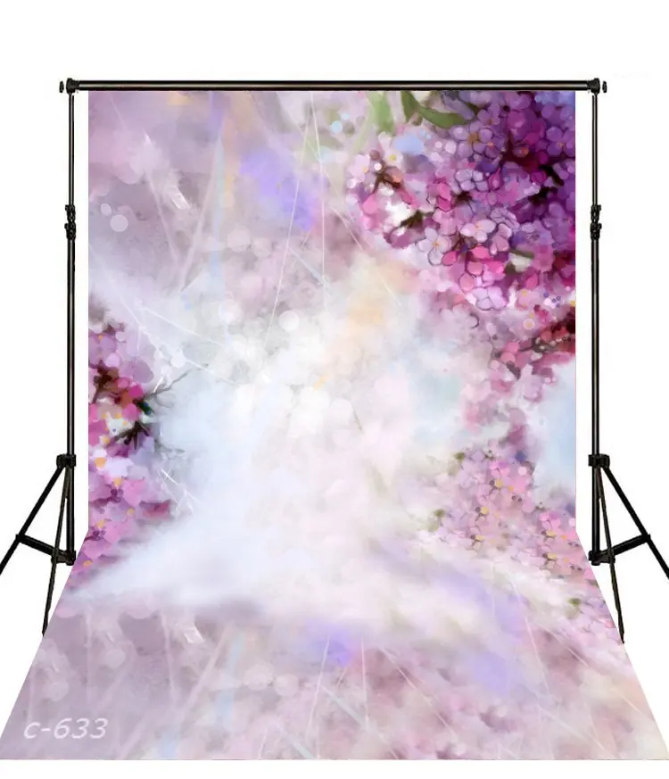 Hot Selling Chinese Brush Painting Flower Theme Background Paper Wonderful Background Cloth For Studio Background