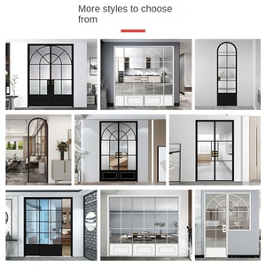 Customized Indoor Narrow Frame Bedroom Electric Aluminum Sliding Insulated Glass Door Balcony French Door Smart Sliding Door