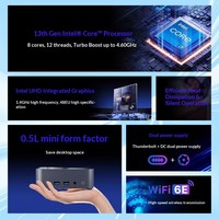 Mini PC Lenovo BaiYing NUC OpenClaw con Intel Core I7-13620HX de 13.ª Generación, 10 Núcleos/16 Subprocesos, 32 GB de RAM DDR4, SSD de 512 GB, Computadora de Escritorio para Oficina en Casa y Estudio