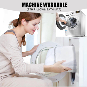 SUREWALHOME Oreiller <span class=keywords><strong>de</strong></span> <span class=keywords><strong>bain</strong></span> ergonomique <span class=keywords><strong>Matelas</strong></span> <span class=keywords><strong>de</strong></span> <span class=keywords><strong>bain</strong></span> complet Tapis <span class=keywords><strong>de</strong></span> baignoire avec oreiller Coussin <span class=keywords><strong>de</strong></span> baignoire avec ventouses antidérapantes - Product Image 5