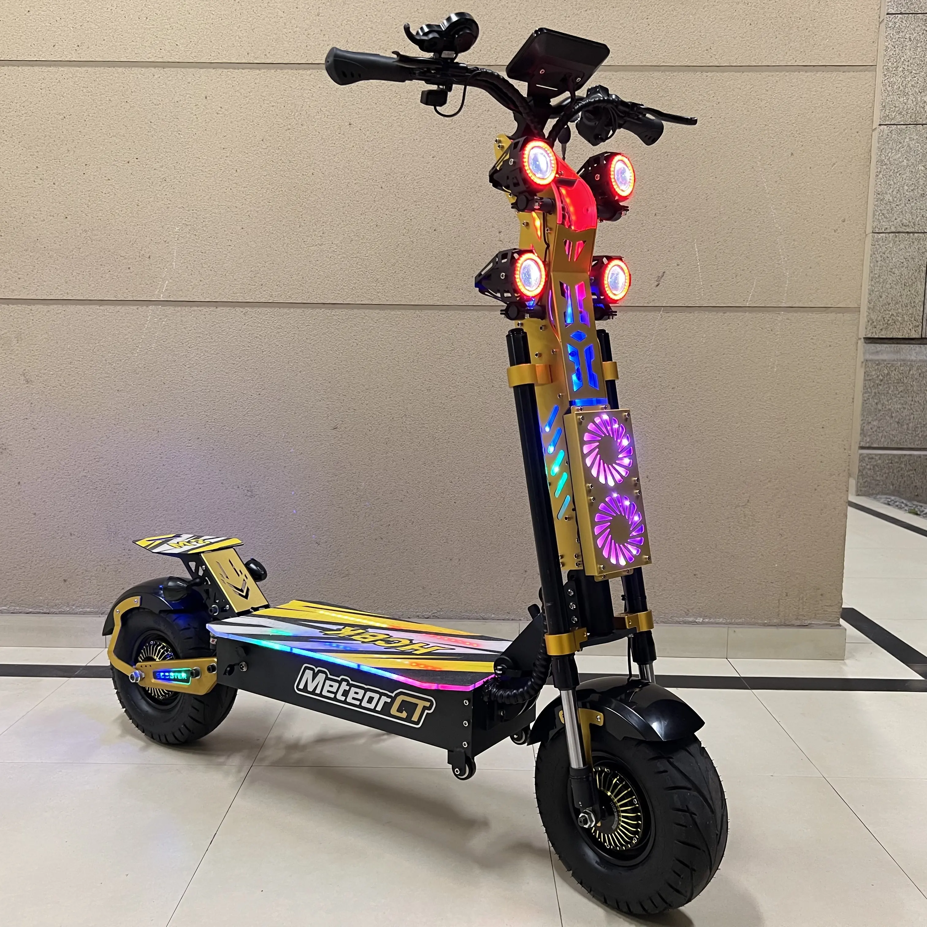 13-Inch 72V10000W 15000W 150km long distance adult dual motor electric scooter with acrylic pedals