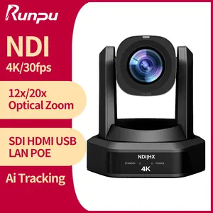 HD66K-20N NDI POE 4K 8MP PTZ kamera optik kamera Video konferensi Streaming langsung NDI 4K sdi hd mi sistem tele