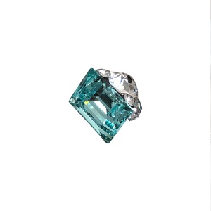 Paso Sico Ice Sea Blue Solid Glass Crystal Paved Rhinestone Nail Art Charm Super-Flashy No Back Setting-Egg-Shaped Long Straight - Product Image 5