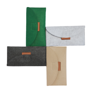 Sac de pochette souple pour lunettes avec logo personnalisé pochette en feutre pour lunettes de soleil - Product Image 3