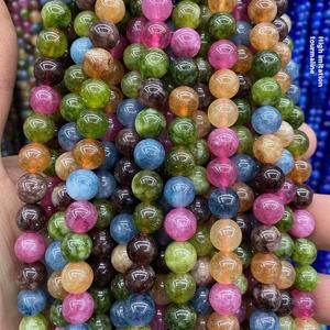 <span class=keywords><strong>Cuarzo</strong></span> Fresa Mejorado con Cristales Sueltos Multicolor de Morganita, Turmalina y Amatista - Product Image 3