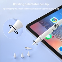 Stylet actif OEM pour Android pour Apple iPad Tablettes Téléphone Magnétique Type-C Port de Charge Usine Dessin Animé Design Métal Plasti