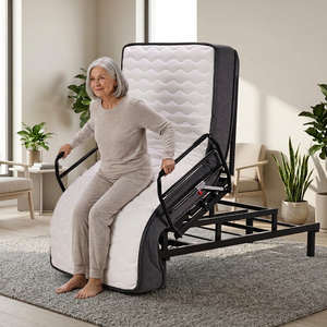<span class=keywords><strong>Lit</strong></span> médical électrique pour soins à domicile, <span class=keywords><strong>fauteuil</strong></span> inclinable pour personnes <span class=keywords><strong>âgée</strong></span>s, <span class=keywords><strong>fauteuil</strong></span> releveur médical pour maison de retraite, dossier et repose-pieds réglables, <span class=keywords><strong>transfert</strong></span> de patient hospitalier - Product Image 1