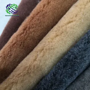 Curly Fur Fabric Faux Fur Supplier Solid Color Wool Soft Faux Fur Teddy Curly Fur Fabric Lamb Wool Imitation Of Cashmere For Garment
