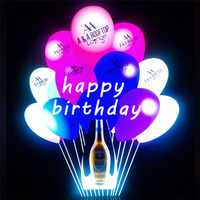 Présentoir de bouteille LED personnalisé rechargeable avec logo Joyeux Anniversaire pour service VIP en boîte de nuit, affichage de logo personnalisé