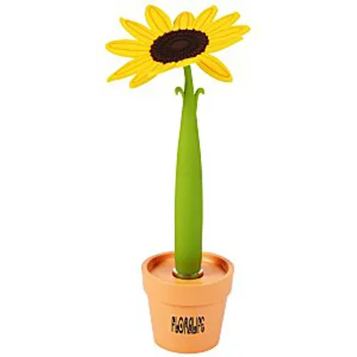 High Quality Potted Pen - Sunflower with Logo