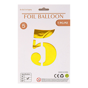 32 "moyen numérique <span class=keywords><strong>Film</strong></span> aluminium ballon papier carte emballé individuellement couverture rigide numéro fête d'anniversaire décoration flotteur air - Product Image 6