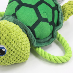High Quality Hot-Selling Corduroy Turtle <b>Plush</b> Dog Chew Toy Interesting Interactive Bite Toy for Pets Cute and Colorful - Product Image 6