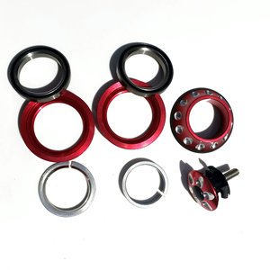 Caisse de direction de vélo Peilin 44 mm en forme de goutte d'eau, usinée CNC, haute résistance, rouge, pour potence de VTT - Product Image 3